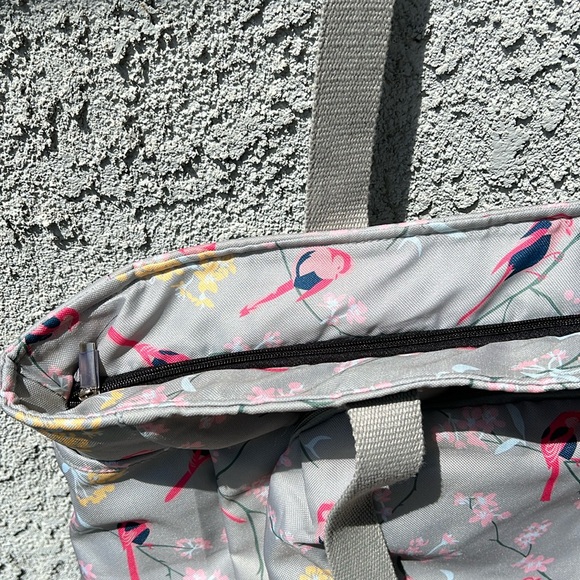 Sunflower Garden songbird floral large tote bag and travel zippered case 2pc set - Picture 7 of 8